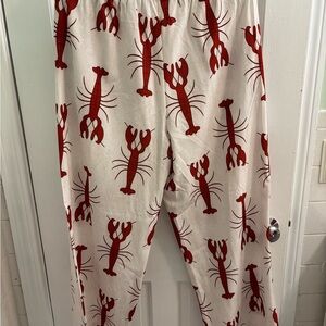 SHEIN Red Lobster Print Pants